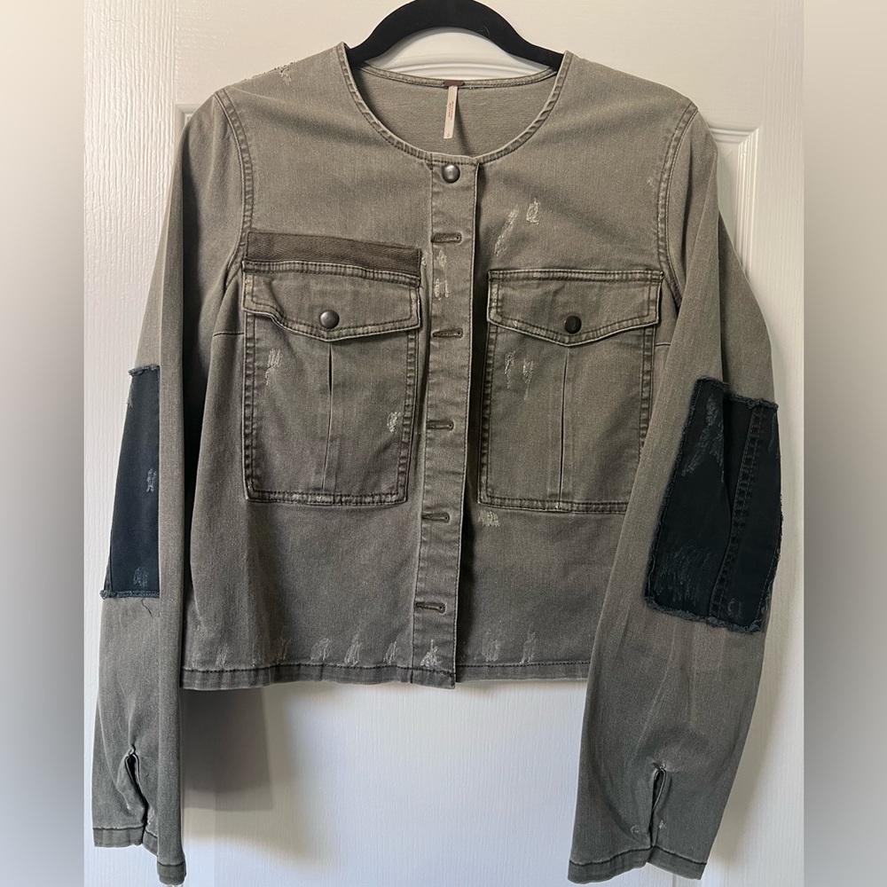 Free People Cropped Jacket
